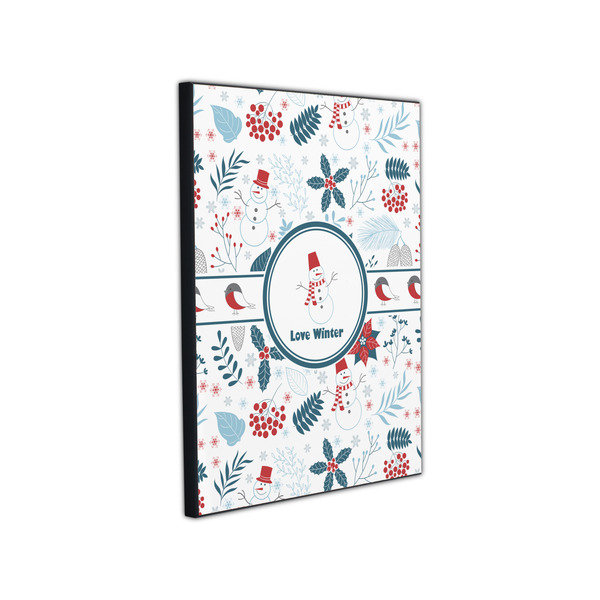 Winter Snowman 11x14 Wood Print - Angle View