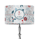 Winter Snowman 12" Drum Lamp Shade - Fabric