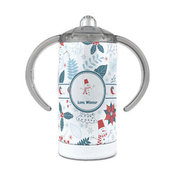 Winter Snowman 12 oz Stainless Steel Sippy Cup