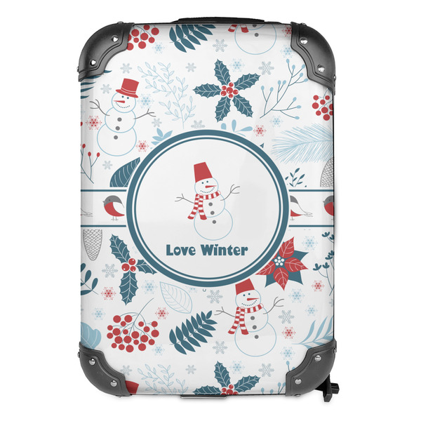 Winter Snowman 13" Hard Shell Backpacks - FRONT