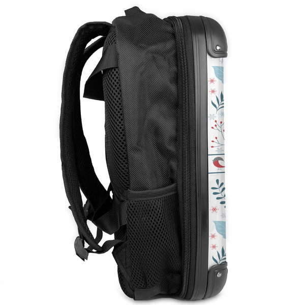 Winter Snowman 13" Hard Shell Backpacks - Side View
