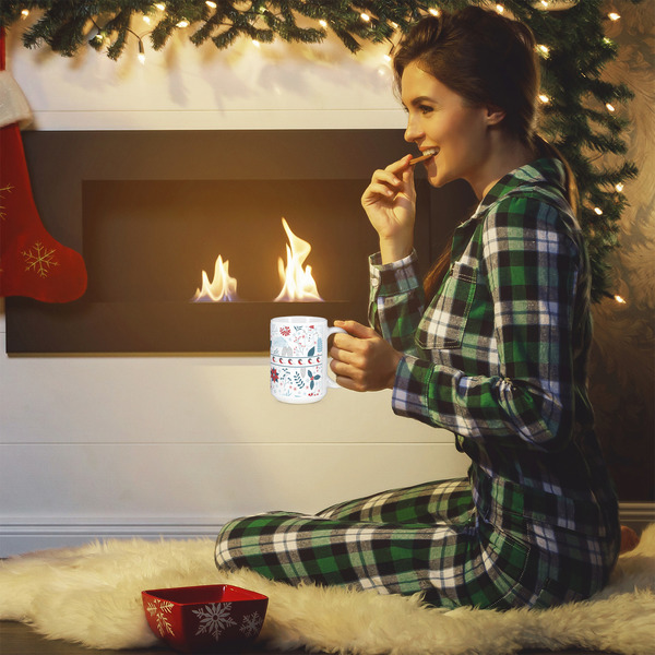 Winter Snowman 15oz Coffee Mug - Lifestyle