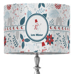 Winter Snowman 16" Drum Lamp Shade - Fabric