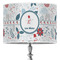 Winter Snowman 16" Drum Lampshade - ON STAND (Poly Film)