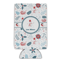 Winter Snowman Can Cooler