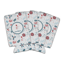 Winter Snowman Can Cooler (16 oz) - Set of 4