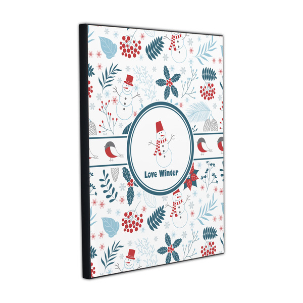 Winter Snowman 16x20 Wood Print - Angle View