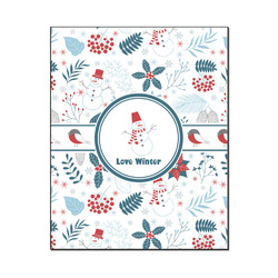 Winter Snowman Wood Print - 16x20