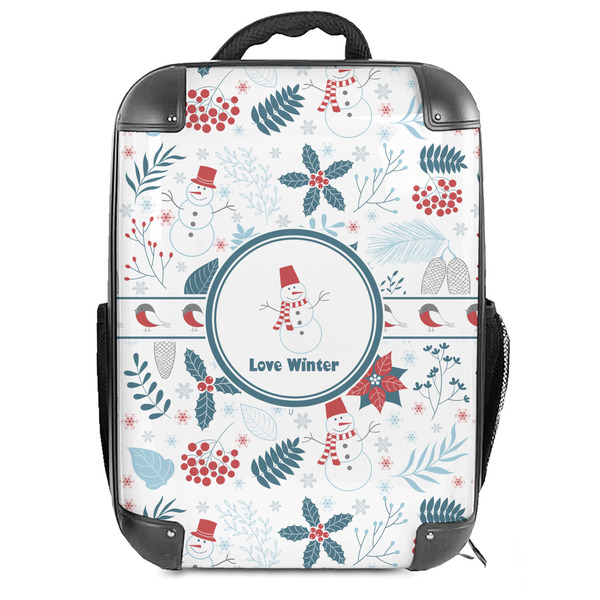 Custom Winter Snowman Hard Shell Backpack
