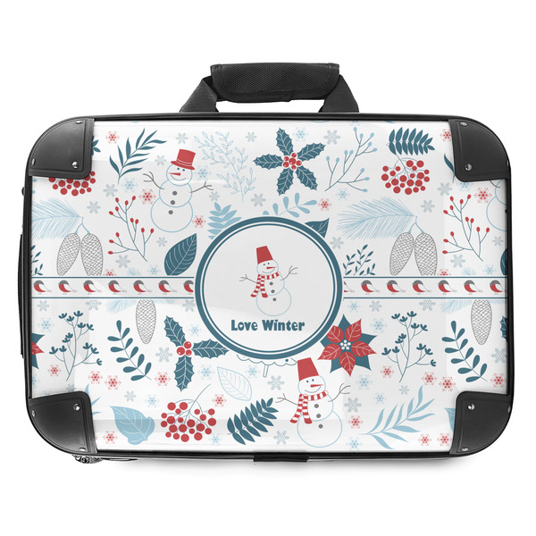 Custom Winter Snowman Hard Shell Briefcase - 18"