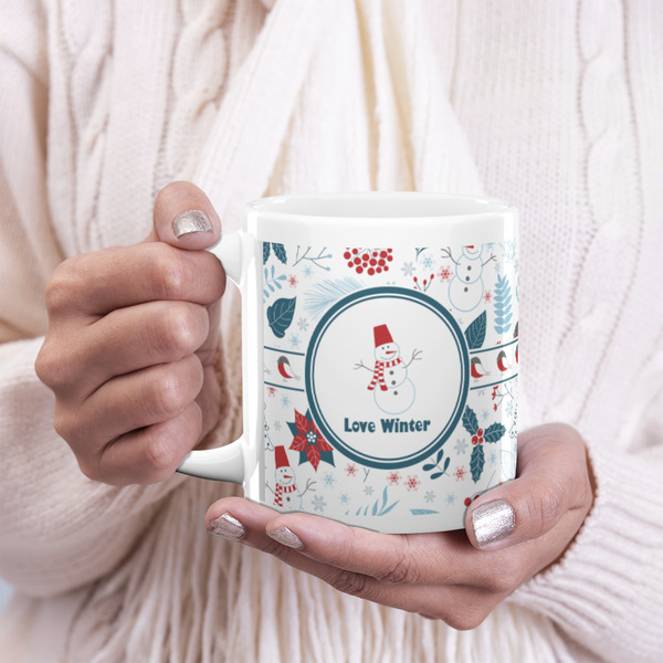 Winter Snowman 20oz Coffee Mug - LIFESTYLE