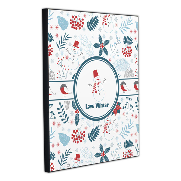 Winter Snowman 20x24 Wood Print - Angle View