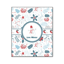 Winter Snowman Wood Print - 20x24