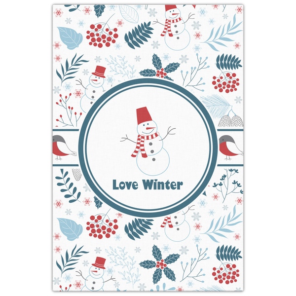 Winter Snowman 20x30 - Canvas Print - Front View