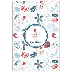 Winter Snowman Wood Print - 20x30