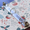 Winter Snowman 3 Ring Binders - Full Wrap - 1" - DETAIL