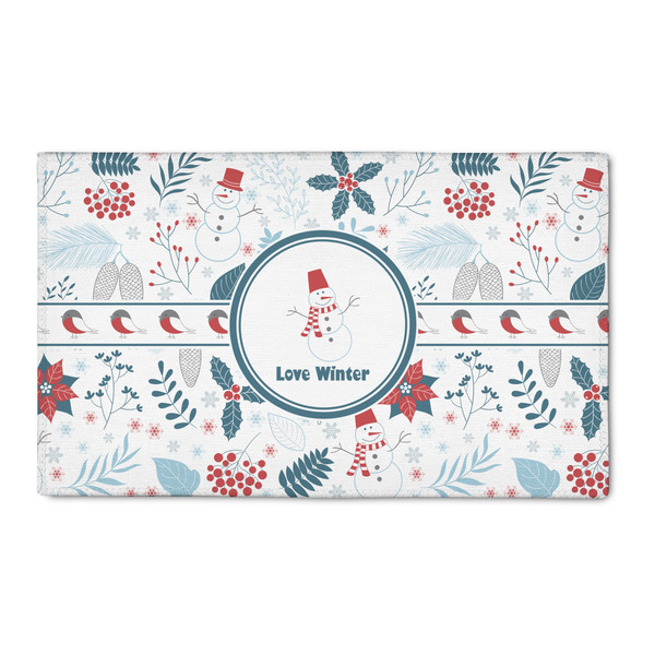 Custom Winter Snowman 3' x 5' Indoor Area Rug