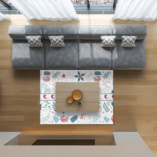 Winter Snowman 5'x7' Indoor Area Rugs - IN CONTEXT