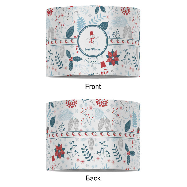 Winter Snowman 8" Drum Lampshade - APPROVAL (Fabric)