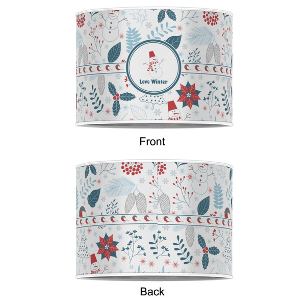 Winter Snowman 8" Drum Lampshade - APPROVAL (Poly Film)