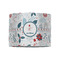 Winter Snowman 8" Drum Lampshade - FRONT (Fabric)