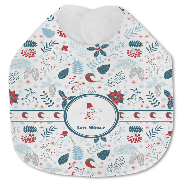 Winter Snowman Baby Bib - AFT closed
