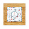 Winter Snowman Bamboo Trivet with Ceramic Tile Insert
