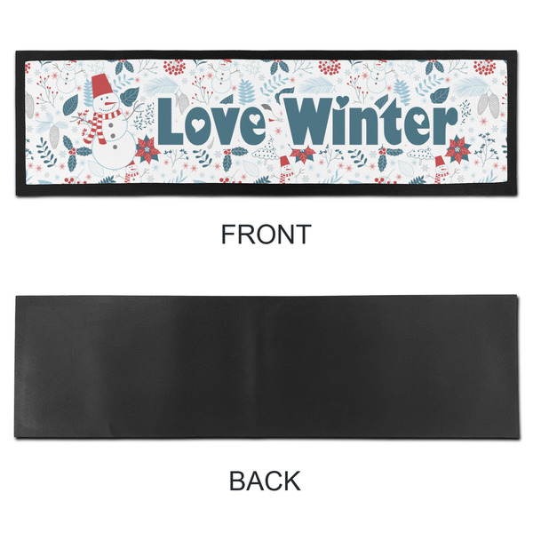 Winter Snowman Bar Mat - Large - APPROVAL