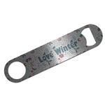 Winter Snowman Bar Bottle Opener - Silver