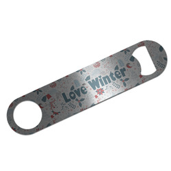 Winter Snowman Bar Bottle Opener - Silver