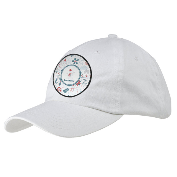 Custom Winter Snowman Baseball Cap - White