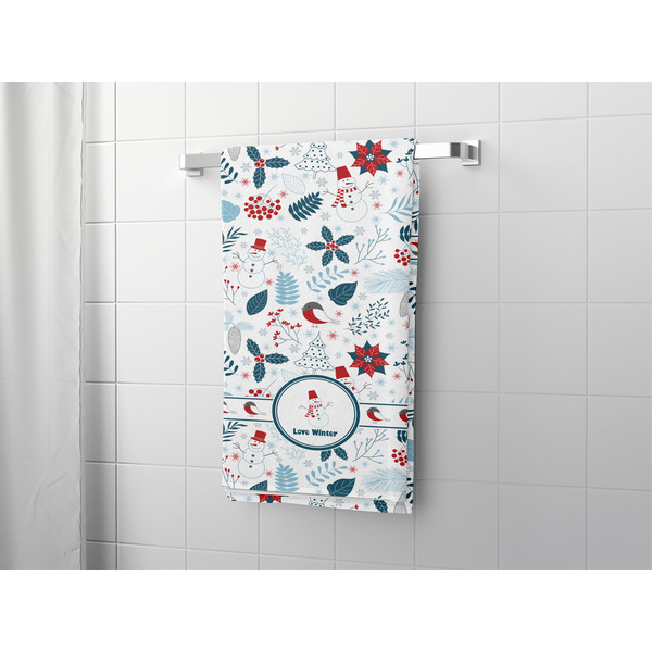 Winter Snowman Bath Towel - LIFESTYLE
