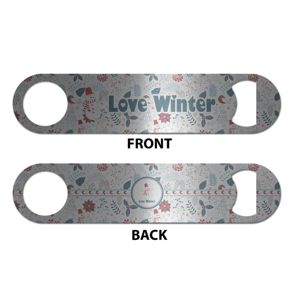 Winter Snowman Bottle Opener - Front & Back