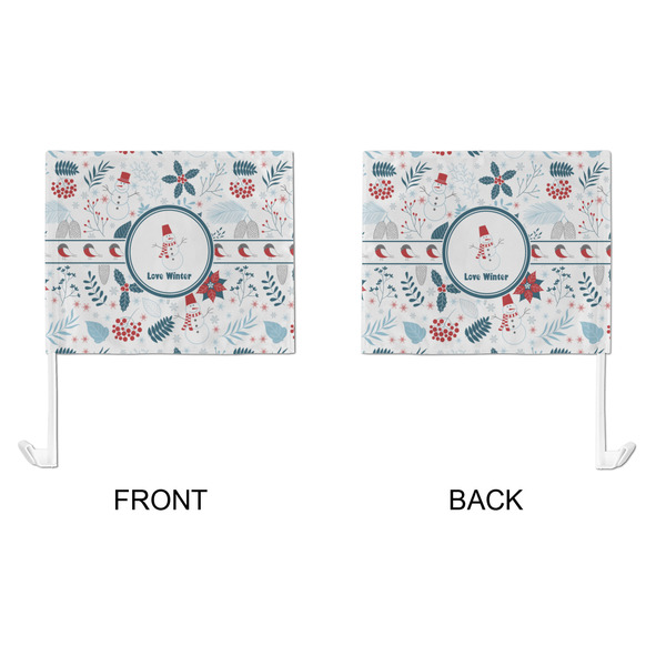 Winter Snowman Car Flag - Large - APPROVAL