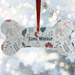 Winter Snowman Ceramic Dog Ornament