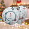 Winter Snowman Ceramic Ornament