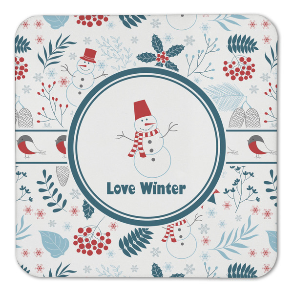 Winter Snowman Coaster Set - FRONT (one)