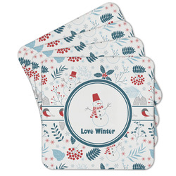 Winter Snowman Cork Coaster - Set of 4