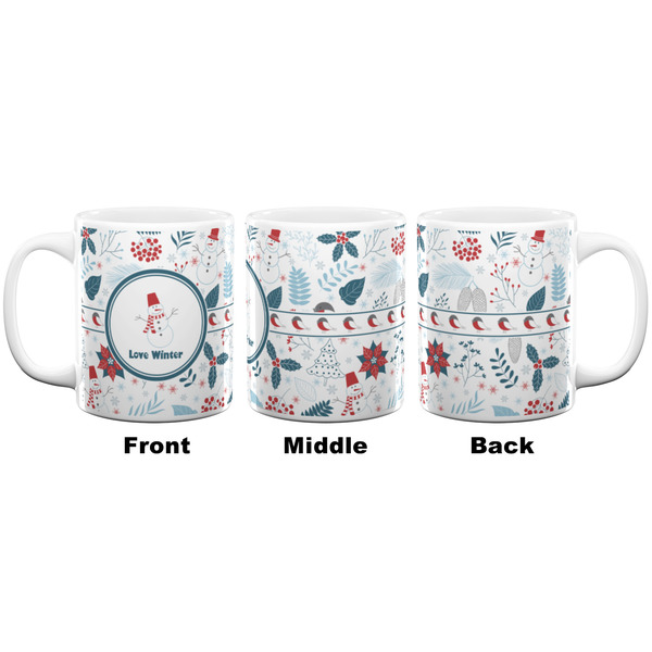 Winter Snowman Coffee Mug - 11 oz - White APPROVAL