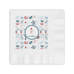 Winter Snowman Coined Cocktail Napkins