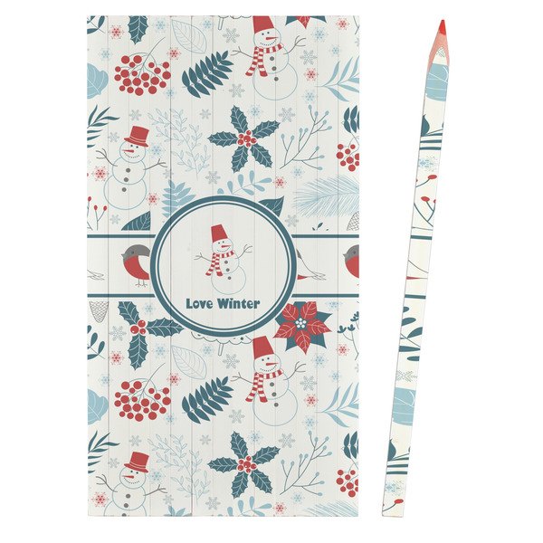 Winter Snowman Colored Pencils - Front View