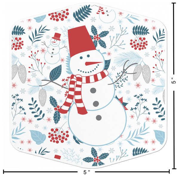 Winter Snowman Custom Shape Iron On Patches - L - APPROVAL