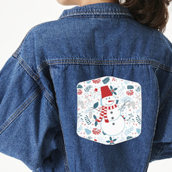 Winter Snowman Large Custom Shape Patch - 2XL