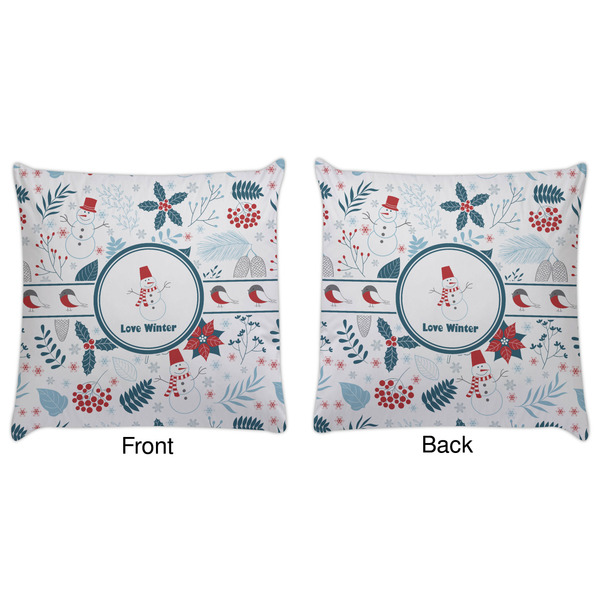 Winter Snowman Decorative Pillow Case - Approval