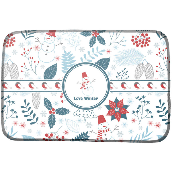 Custom Winter Dish Drying Mat (Personalized)