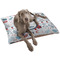 Winter Snowman Dog Bed - Large LIFESTYLE