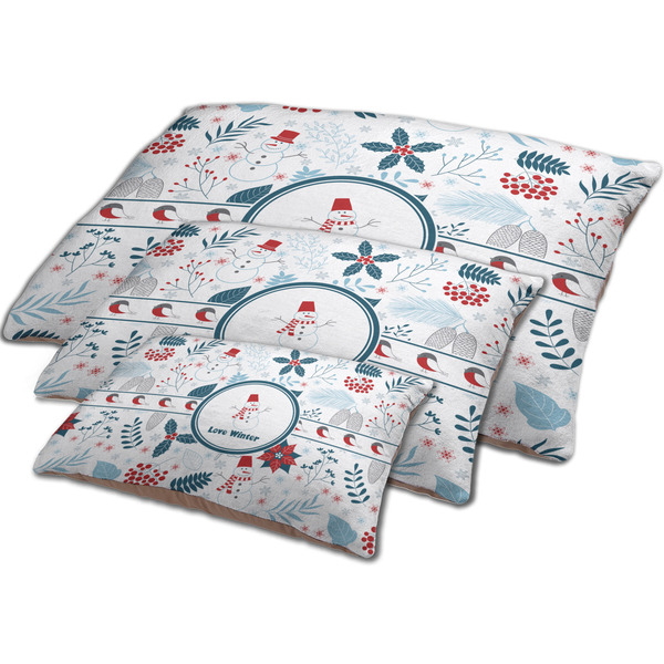 Winter Snowman Dog Beds - MAIN (sm, med, lrg)