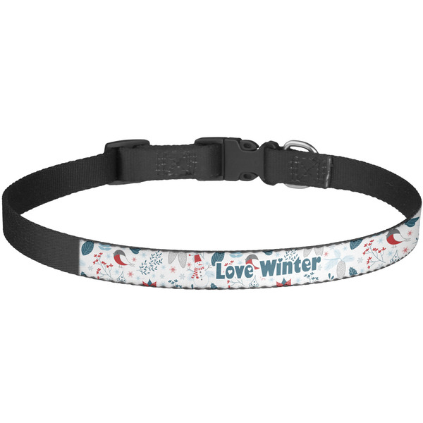 Custom Winter Snowman Dog Collar - Large