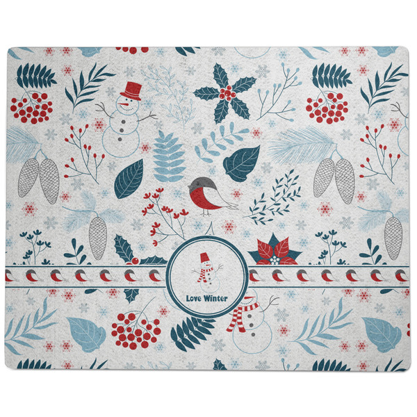 Winter Snowman Dog Food Mat - Large without Bowls