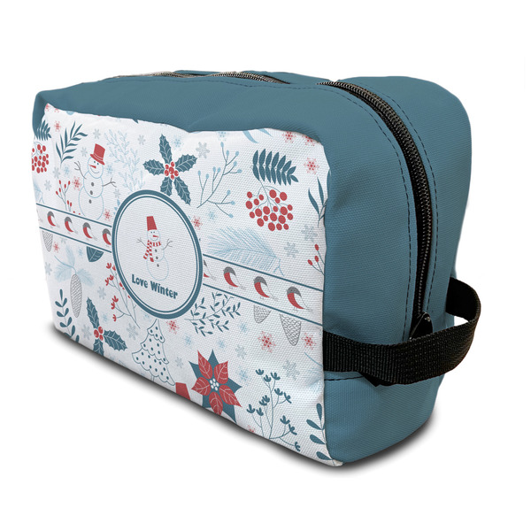 Custom Winter Snowman Toiletry Bag / Dopp Kit